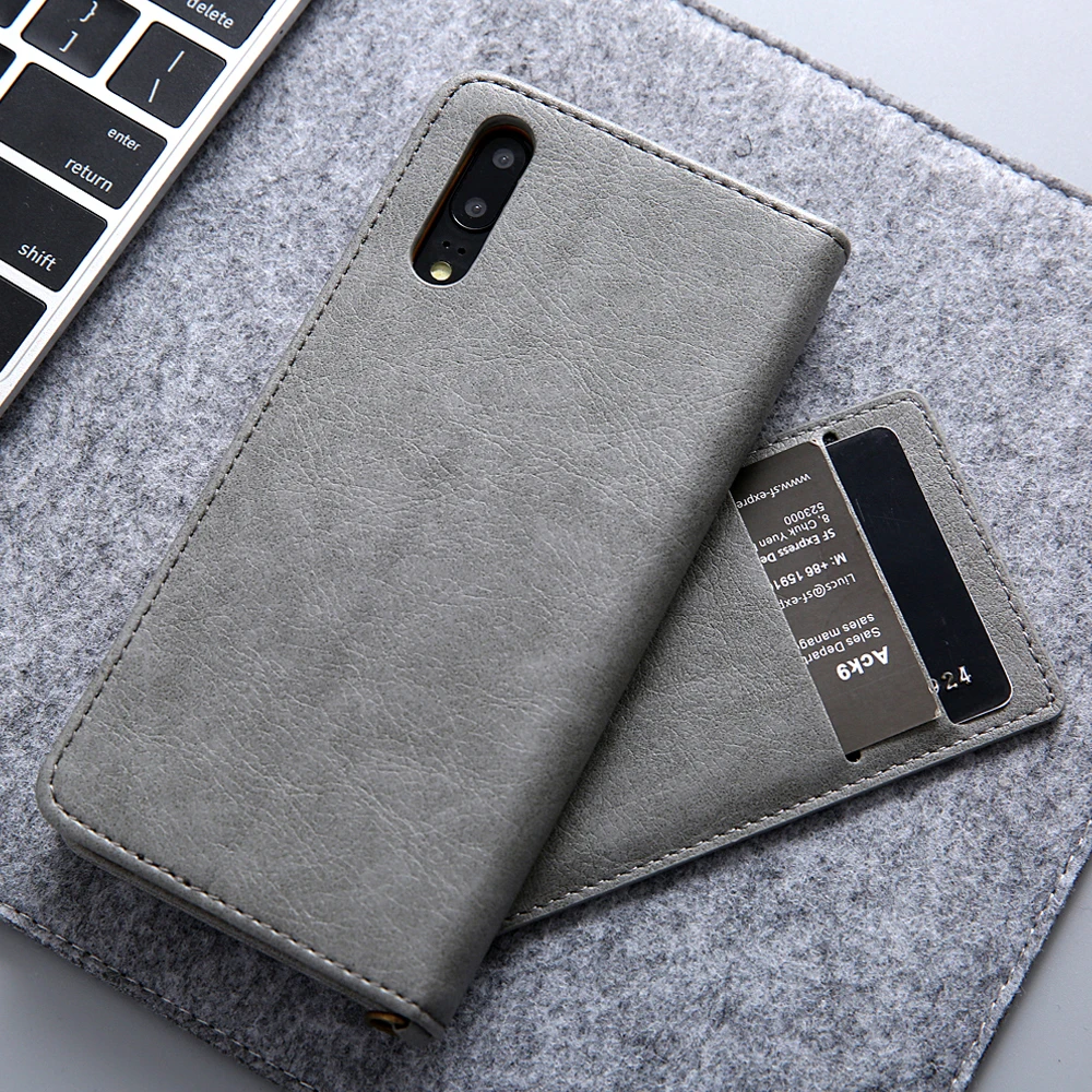 Leather Flip Case For Coque Huawei P20 Case Magnet Flip Cover For Funda Huawei P20 Phone Wallet Case Hoesjes Credit Card Holder