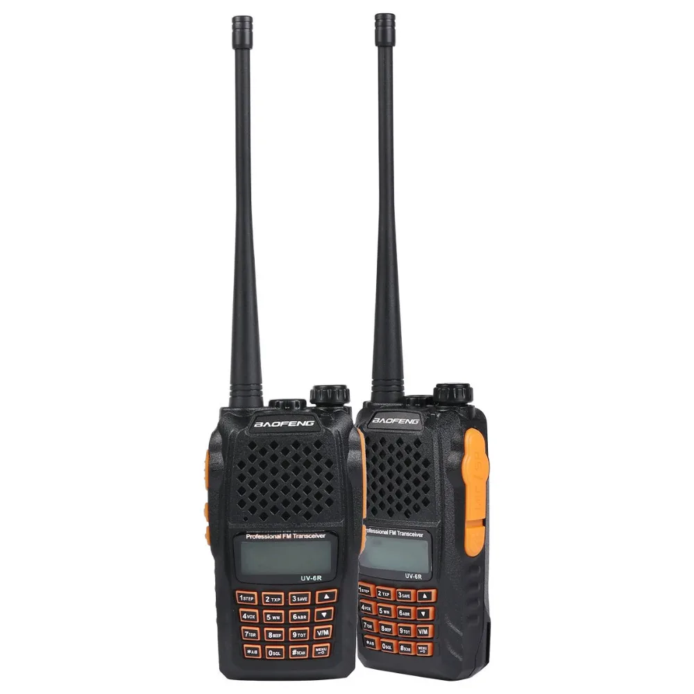 Baofeng BF-UV6R Walkie-talkie гражданский ручной портативная рация 5 Вт отель Строительство сайта самостоятельной езды Тур многоцелевой