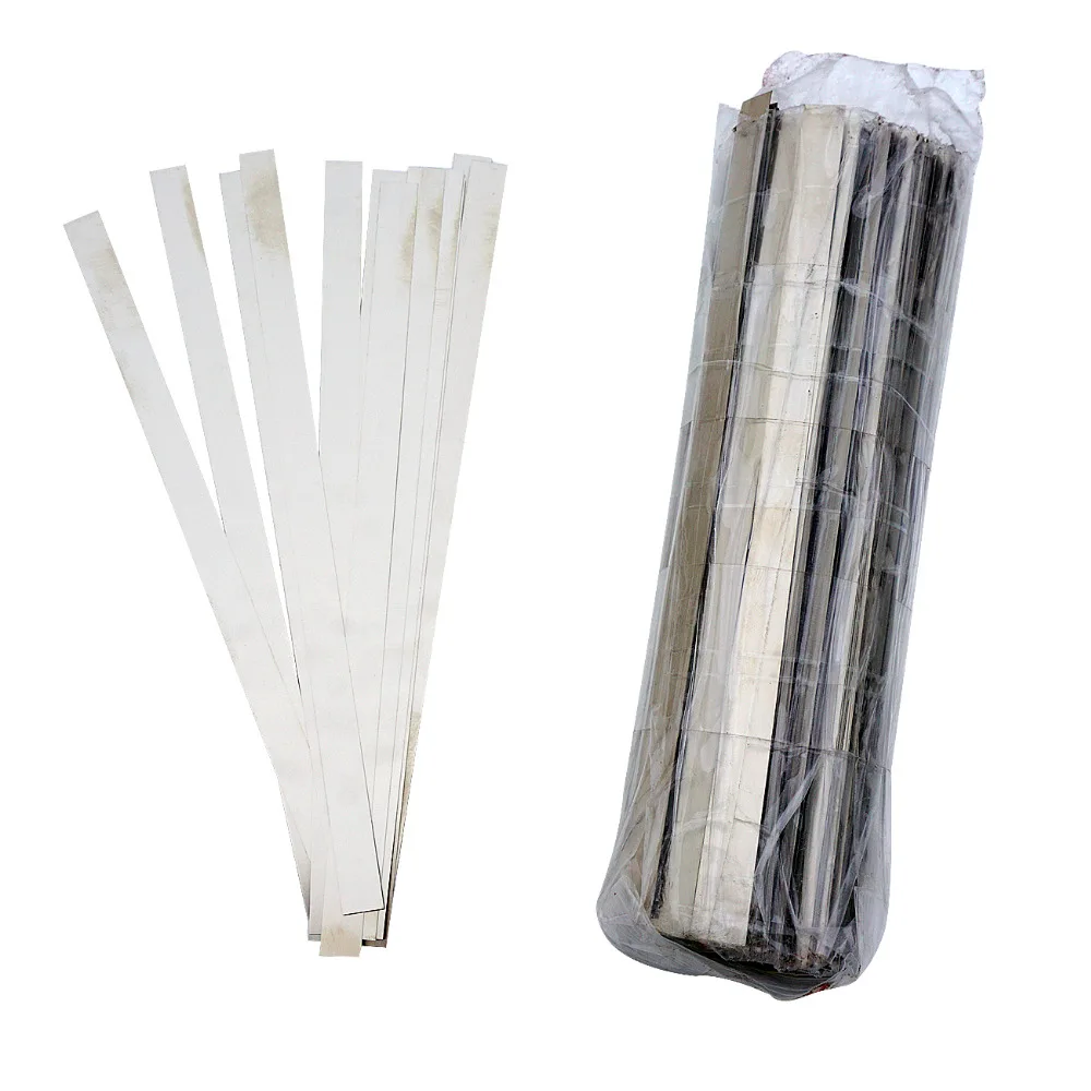 ECO 10mm W x 0.15mm T 20cm long Pure Ni plate Nickel Strip Tape for