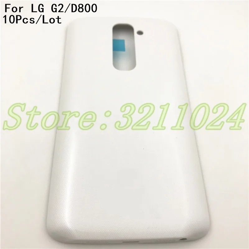 10 шт./лот черный и белый чехол для батареи корпус LG G2 D800 D801 D802 D805 задняя крышка с
