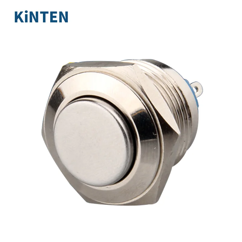 16mm Start Horn Button Momentary Stainless Steel Metal Push Button