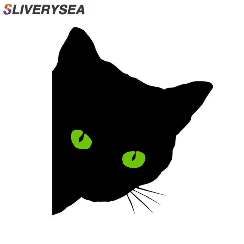 

SLIVERYESA Funny Cat Car Sticker 3D Reflective Eyes Accessories Car Styling Sticker Vinyl Stickers for Car Cat Eye Automobiles