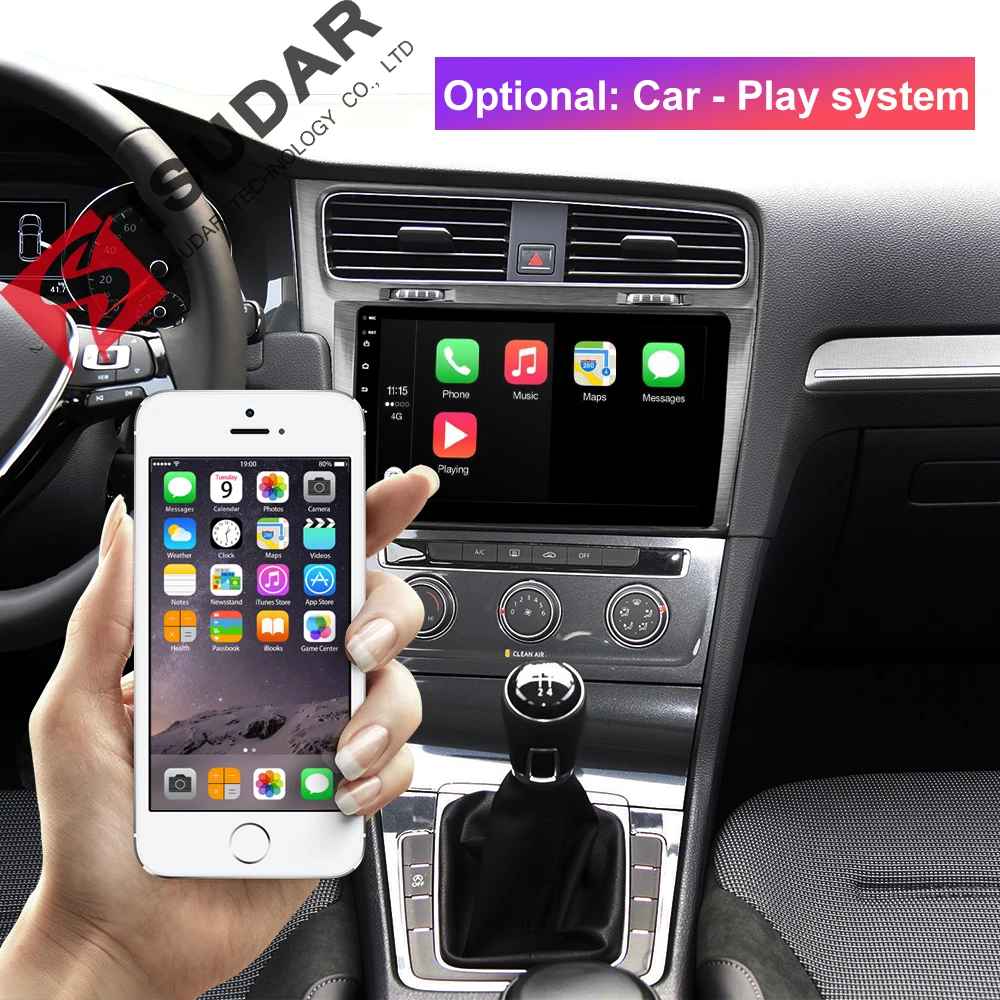 Isudar автомобильный мультимедийный плеер 1 Din DVD Automotivo Android 9 для VW/Volkswagen/Golf 7 радио gps