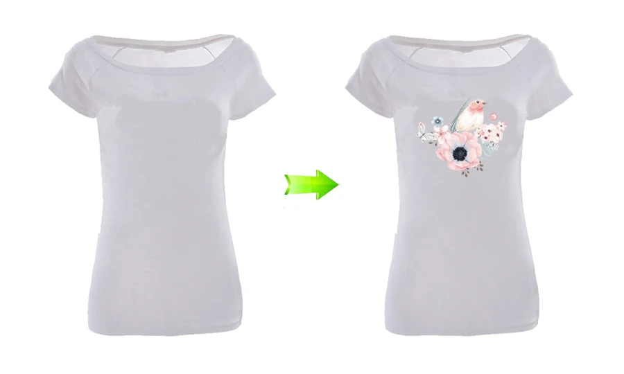 Нашивка Colife Bird для одежды DIY Цветочные нашивки a-уровень моющиеся железные аппликации для одежды 19*19 см теплопередача