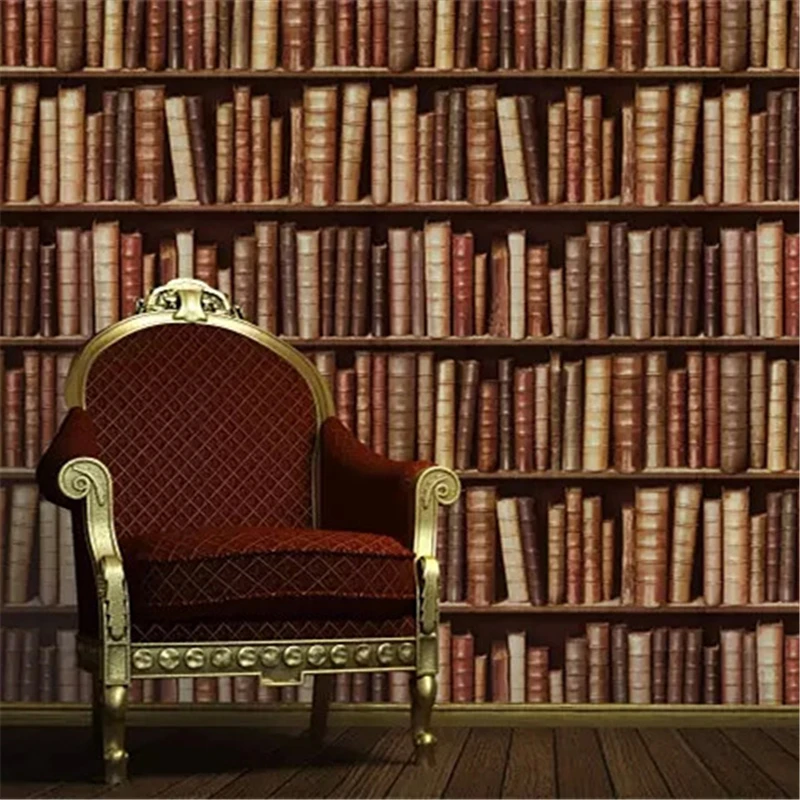 Beibehang китайская версия ретро имитация книг ПВХ водонепроницаемые обои сеть кофе
