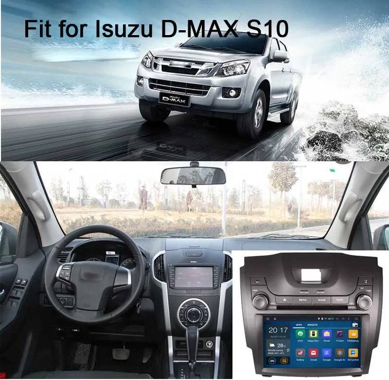 Excellent Car Multimedia Player For Chevrolet Isuzu D-Max S10 2013-2016 with android 9.0 system octa core 4G RAM 64G ROM built in wifi 2
