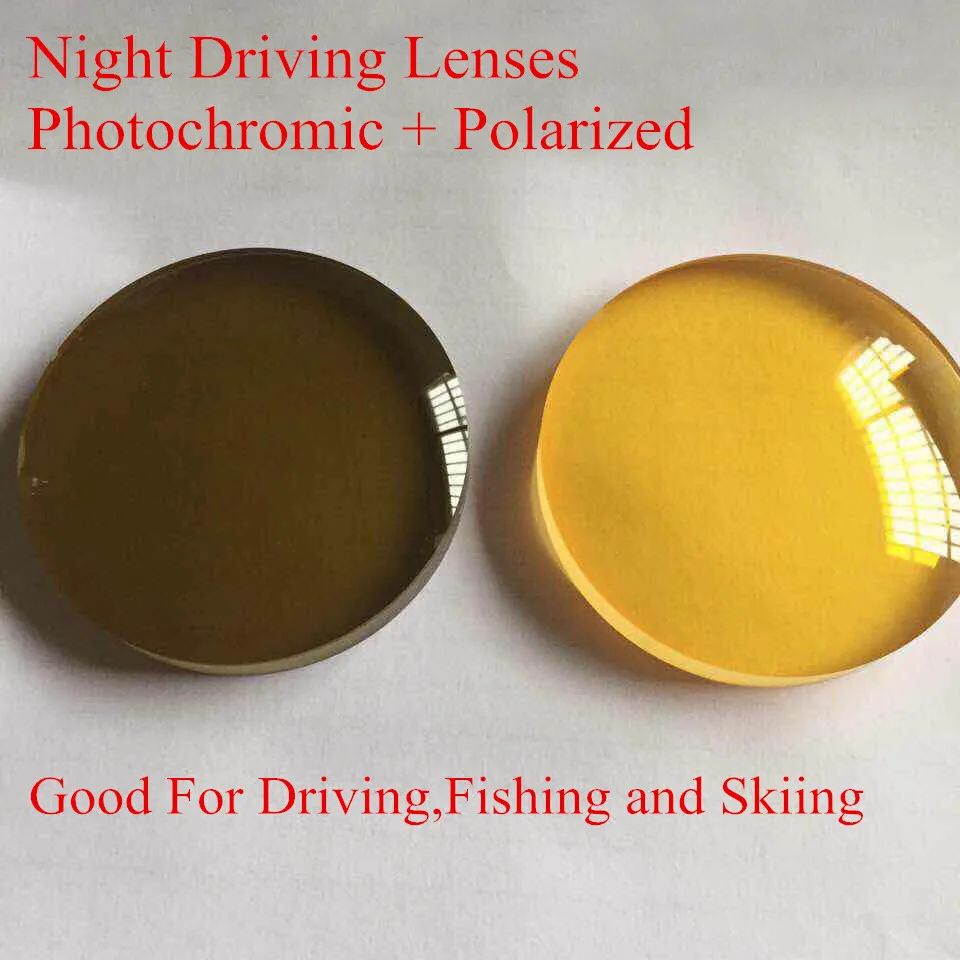 1,49 индекс ночного вождения линзы поляризованные фотохромные линзы солнечные очки линзы рецептурные линзы для рыбалки и катания на лыжах