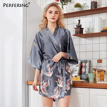 

Perfering Fashion Sleepwear Robe Women Kimono Wedding Bride Bridesmaid Pajamas Nightgown Soft Nightdress Female Bathrobe Leisure