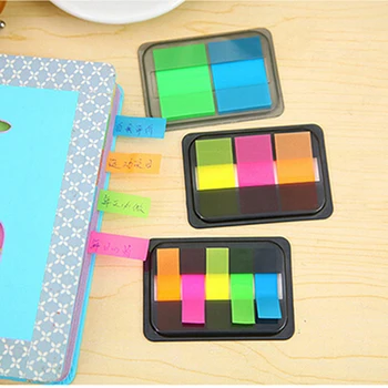 

5 Sheets/set Fluorescent Candy Color Self-Adhesive Memo Pad Sticky Notes Sticker Label School Office Supply
