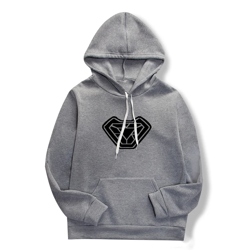 Gray sweatshirt casual printed hoodie pullover long-sleeved shirt spring/summer fashion for men and women | Женская одежда