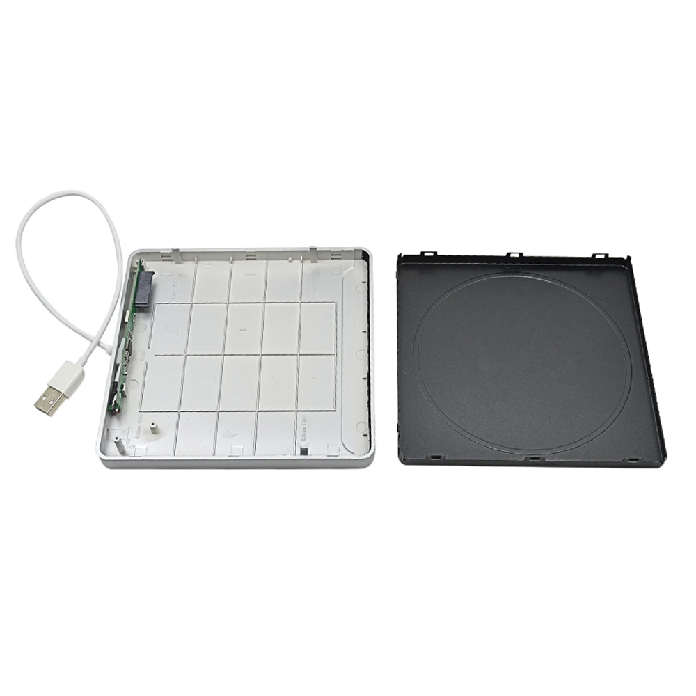 Внешний тонкий SATA USB 2 0 SuperDrive корпус для Apple Macbook слот 9 5 мм DVD ROM Optibay HDD Caddy|imac hdtv|enclosure