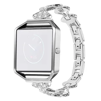 

Fashionable Smart Watch Watch Band Length 215mm The best holiday gift For woman Stainless Steel Chain Band For Fitbit Blaze