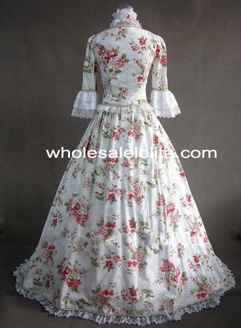 victorian floral dress