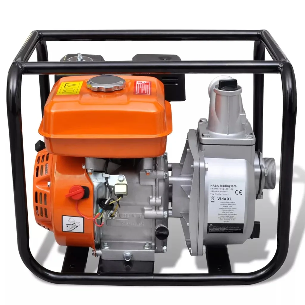 

VidaXL Water Pump Motor Petrol 50 MM Connection 5.5 HP Solid Steel Water Pump For Garden Water Supply And Irrigation System