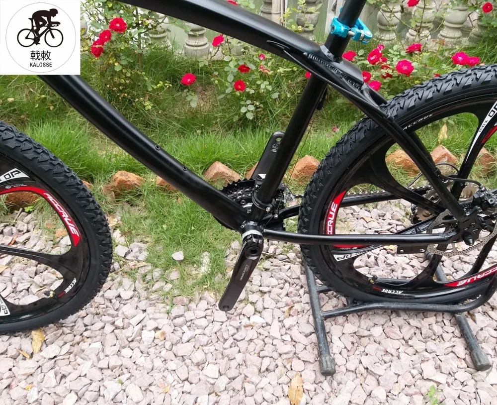 Kalosse adluts bike bicycle Hydraulic brakes 26*17 inch alloy frame mountain bicycle Mountain bike 21/24/27/30 gear