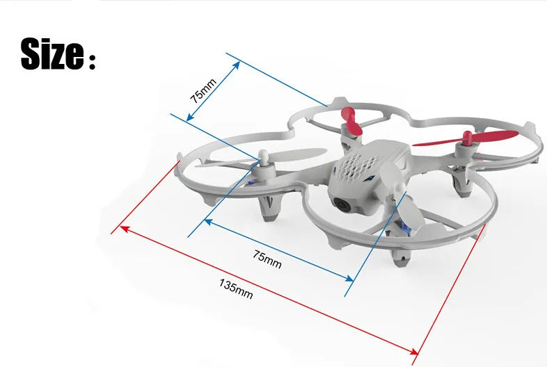 Hubsan H107D FPV X4 5,8G 4CH 6-осевой RC воздушный Квадрокоптер с HD Камера передатчик RTF режим 2