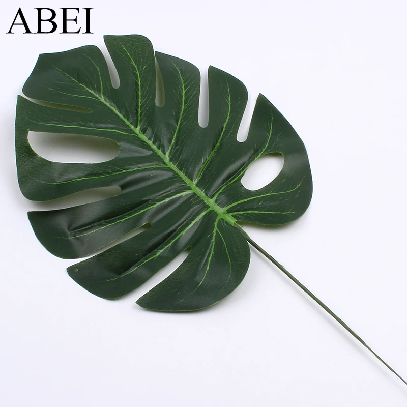 

5pcs/lot Artificial Palm Leaves For Wedding Party Home Garden Decoration DIY Flower Arrangement Fake leaf bouquet