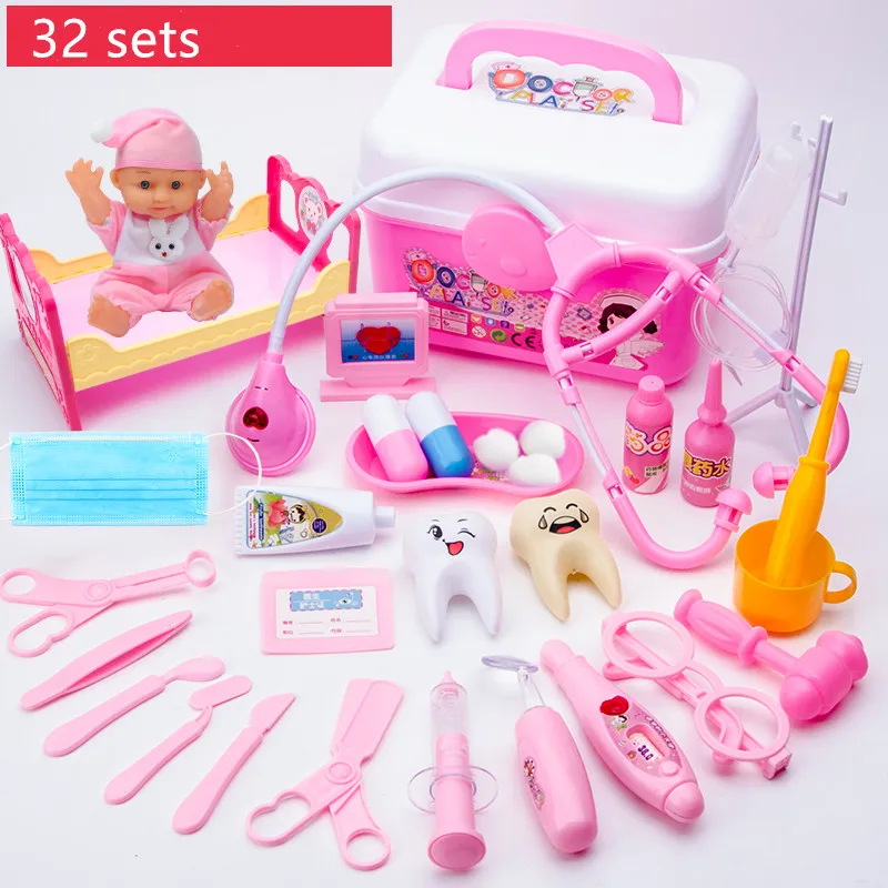 

kids doctor set doctor play set doctor set for kids toys for children girls medicine box nurse set simulat hospital injection ed