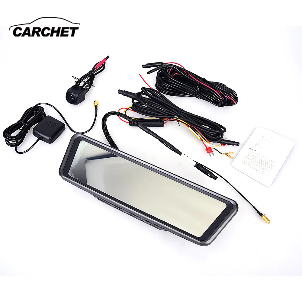

CARCHET Car GPS Navigation Android 5.1 WIFI DVR Camera video recorder Rear view Mirror Vehicle gps navigator RAM 1GB + ROM 16GB