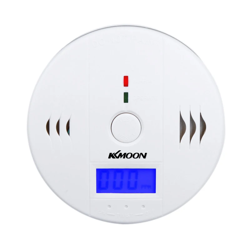 

LCD CO Carbon Monoxide Poisoning Sensor Monitor Alarm Detector White Security Alarm