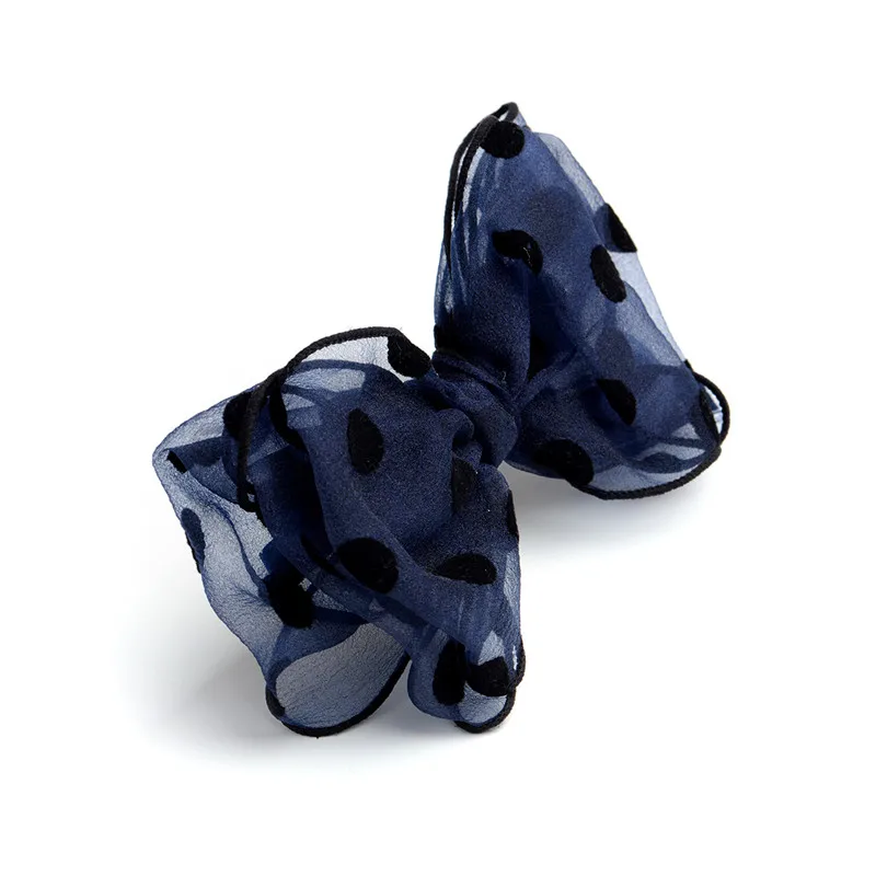 

CHIMERA Big Bow Hair Clips Cute Blue Yarn Bowknot Hairpins Women's Ponytail Holder Barrette Headwear Hair Accessories for Girls