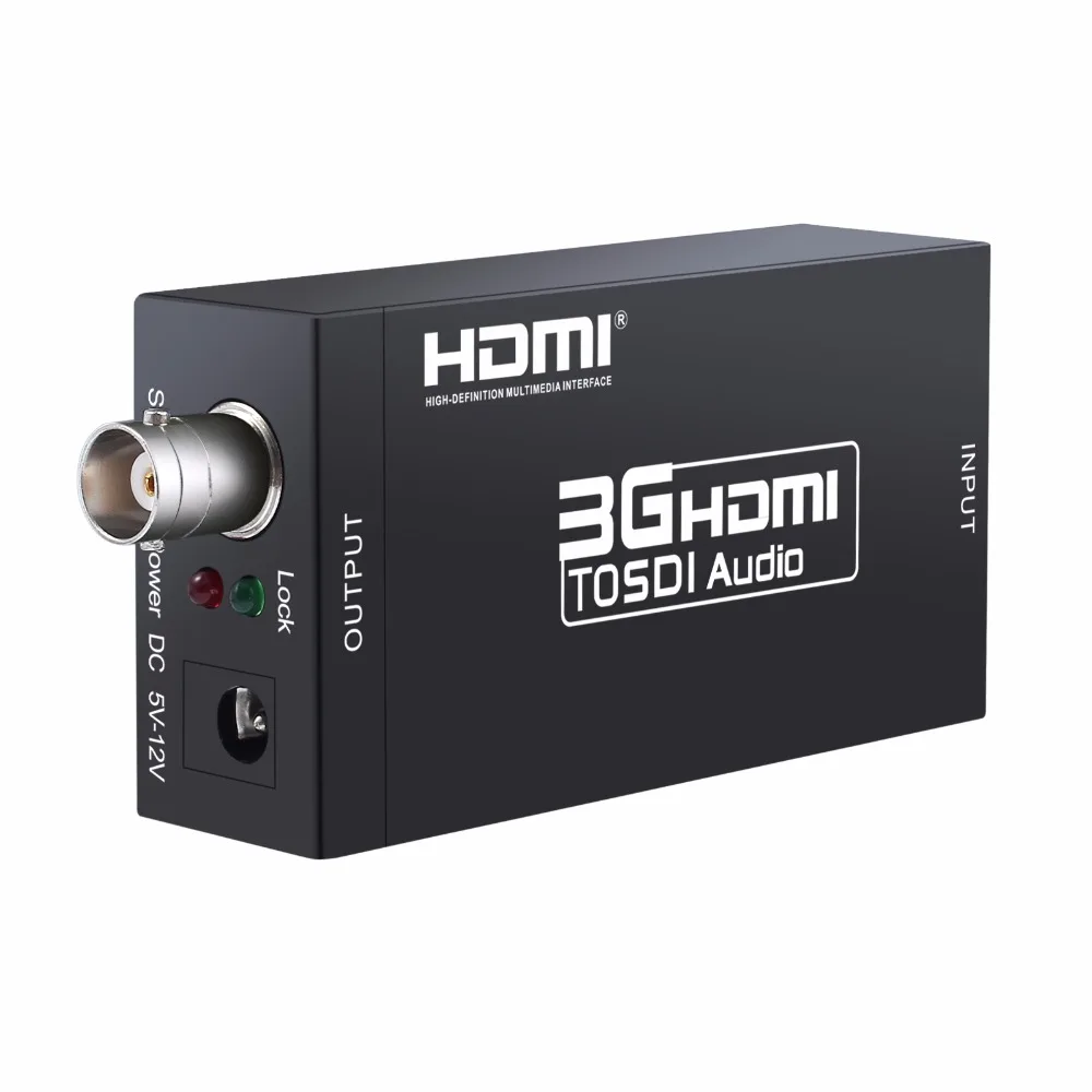 1080p к 3G-SDI 720 p/1080i к HD-SDI 480i/576i к SD-SDI конвертер адаптер 3g HDMI к SDI конвертер адаптер с US питание