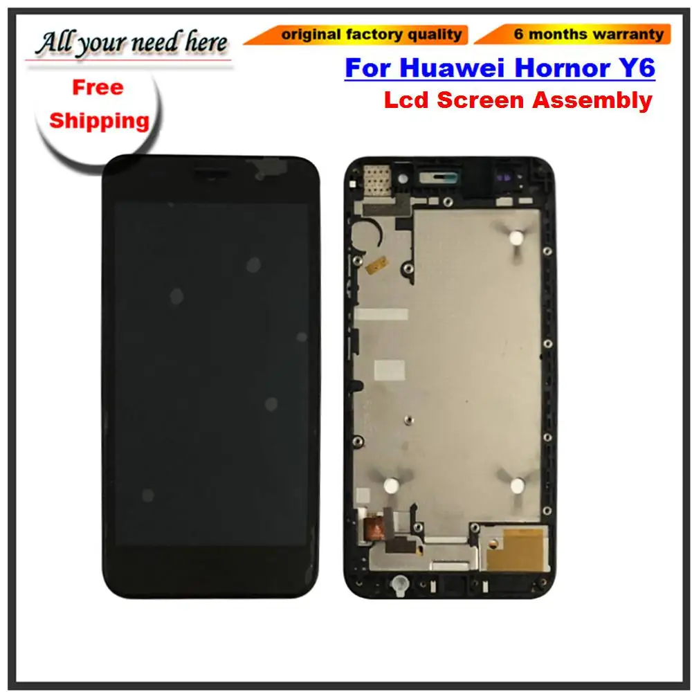 Оригинальный 5 0 дюймовый ЖК-дисплей для Huawei Y6 SCL-L01 SCL-L21 сенсорный экран Honor 4A