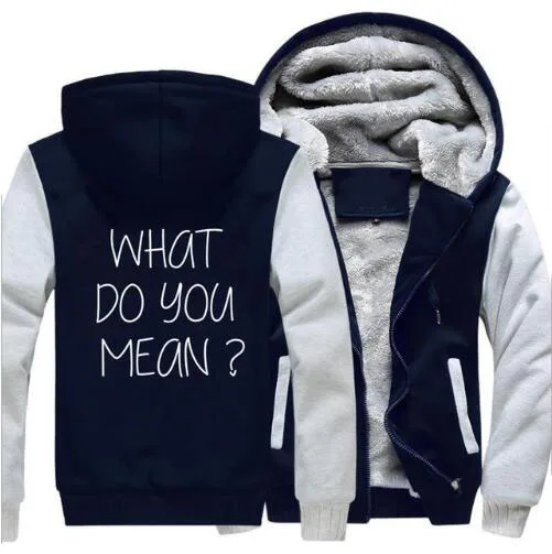 What Do You Mean Justin Bieber Hoodies Sweatshirt Men 2018 Hot Sale Winter Warm Plus Size Hoodie 5XL Letter Print Sportwear Male
