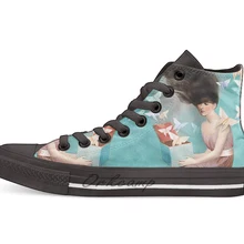 Игровая Повседневная Высокая холщовая Обувь Кеды легкие ботинки для ходьбы