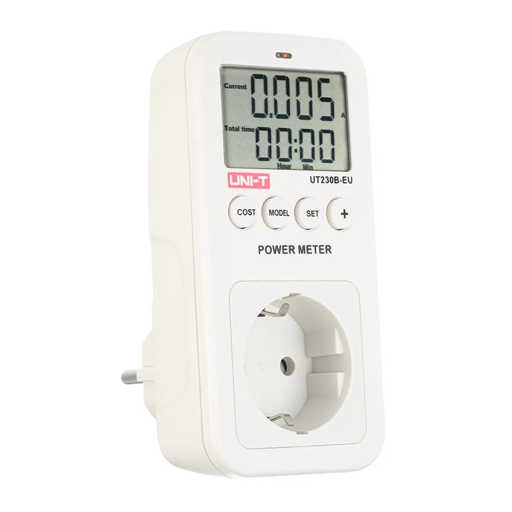 

UNI-T UT230B-EU UT230B-US wattmeter Voltage Current Cost Frequency Power Meter LCD Energy Consumption Monitor EU US Plug