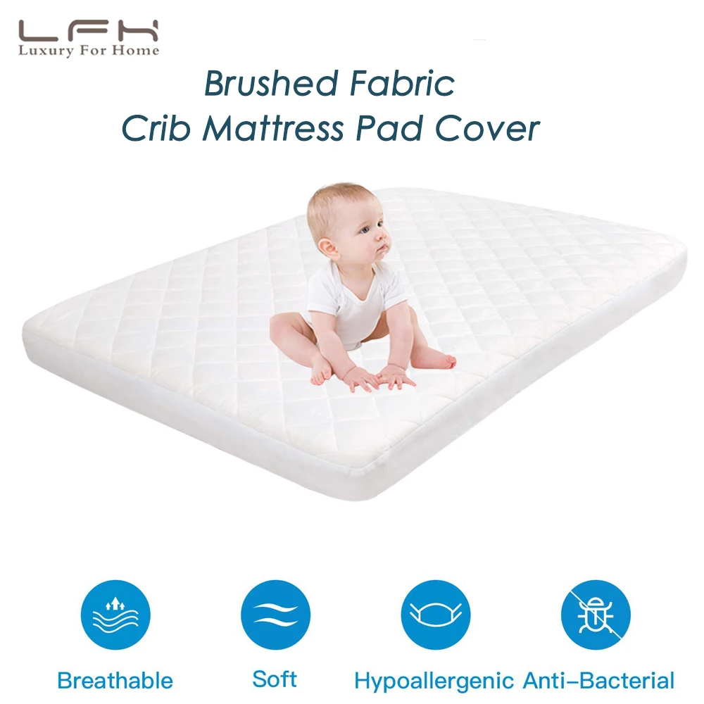 LFH Baby Crib Mattress Topper Cover For Toddlers Bed Protector 72X132CM Waterproof Mattress Pad Cover Waterproof Bed Sheet