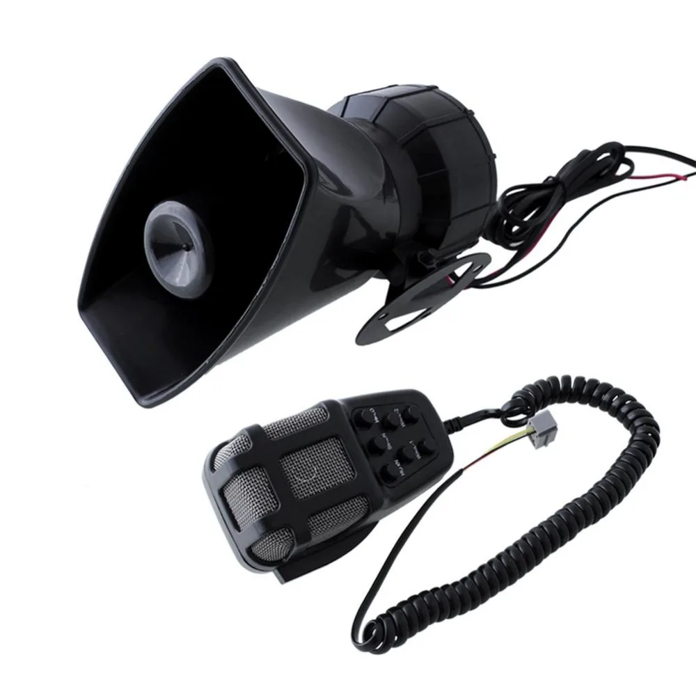 Motorcycle Car Auto Vehicle Truck Horn DC 12V 100W  Siren Police Firemen Ambulance Warning Alarm Loudspeaker Car Horn Siren