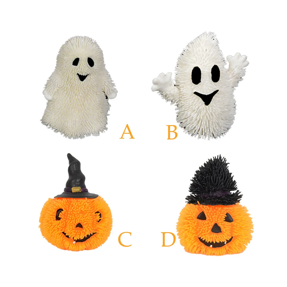 

Light Up Brand New Plastic Halloween Pumpkin Stress Puffer Ball Release Toy 2018