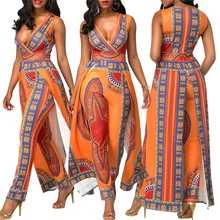 Best Offers BAIBAZIN African Dresses for Women's Explosion Models Fashion Autumn Positioning Printing Orange Ethnic Pants Best Offers BAIBAZIN African Dresses for Women's Explosion Models Fashion Autumn Positioning Printing Orange Ethnic Pants