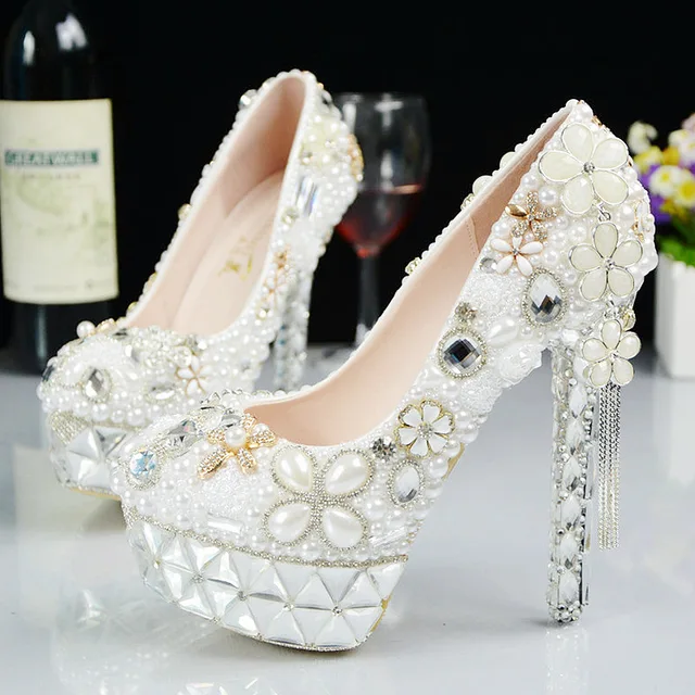 new glass slipper wedding shoes bridal shoes high heels shoes handmade new glass slipper wedding shoes bridal shoes high heels shoes handmade