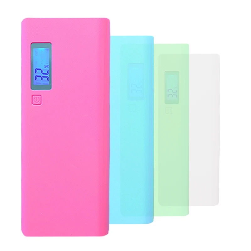 KingWei 100 шт./лот пластиковый чехол для внешнего аккумулятора с USB кабелем зарядки