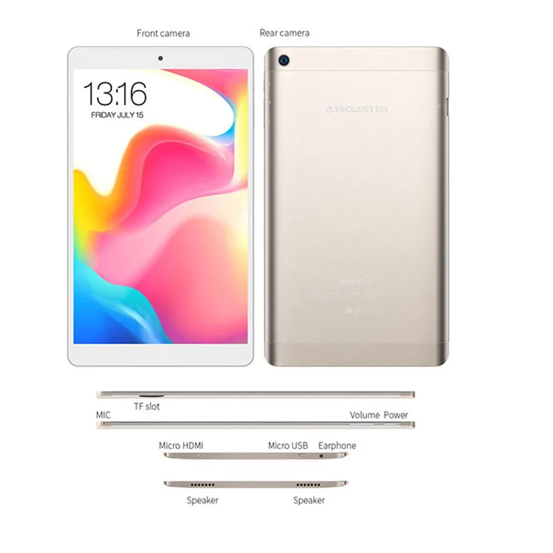 Teclast P80 Pro планшетный ПК 8 0 дюймов Full HD Android 7 3 Гб ram 16 eMMC rom MTK8163 четырехъядерный