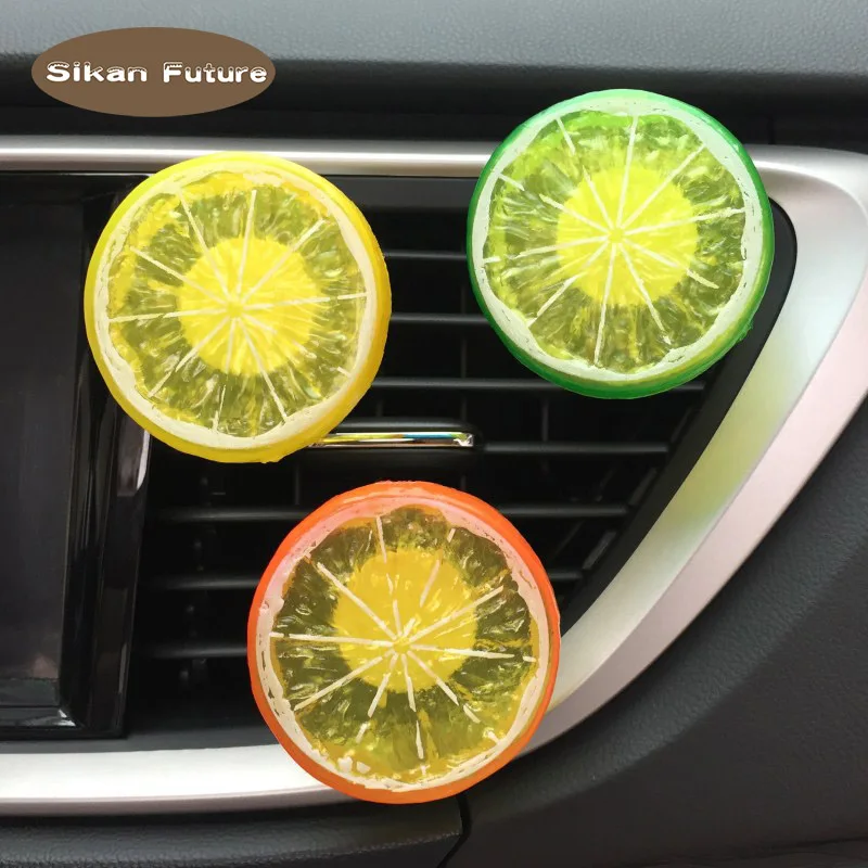 Car Ornament Lemon Slice Cute Air Freshener In Car Styling Auto Interior Decor Popular Outlet