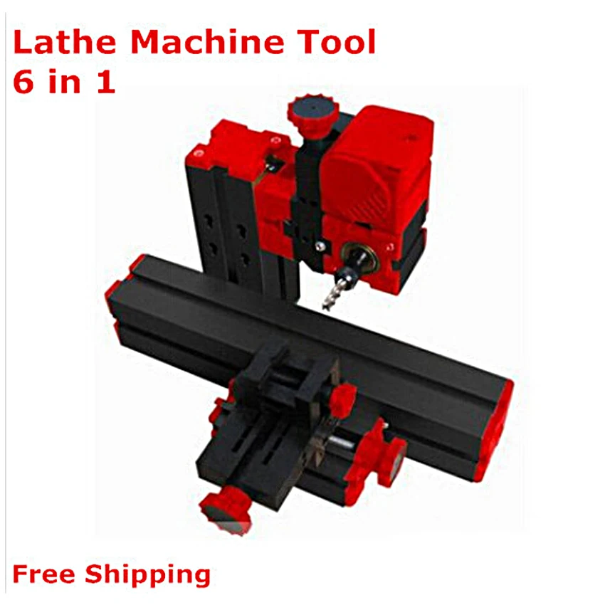 

New 6 in 1 Mini Lathe Machine ,Milling ,Drilling ,Wood Turning ,Jag Saw and Sanding Machine,Mini Combined Machine Tool,DIY Tool