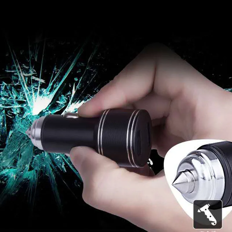 Fiuzd Dual USB Car Charger Adapter 3.1A Digital LED VoltageCurrent Display Auto Vehicle Metal Charger For Samsung s10 s9 s8 7 phone charger for huawei p20 p10 pro lite 1515