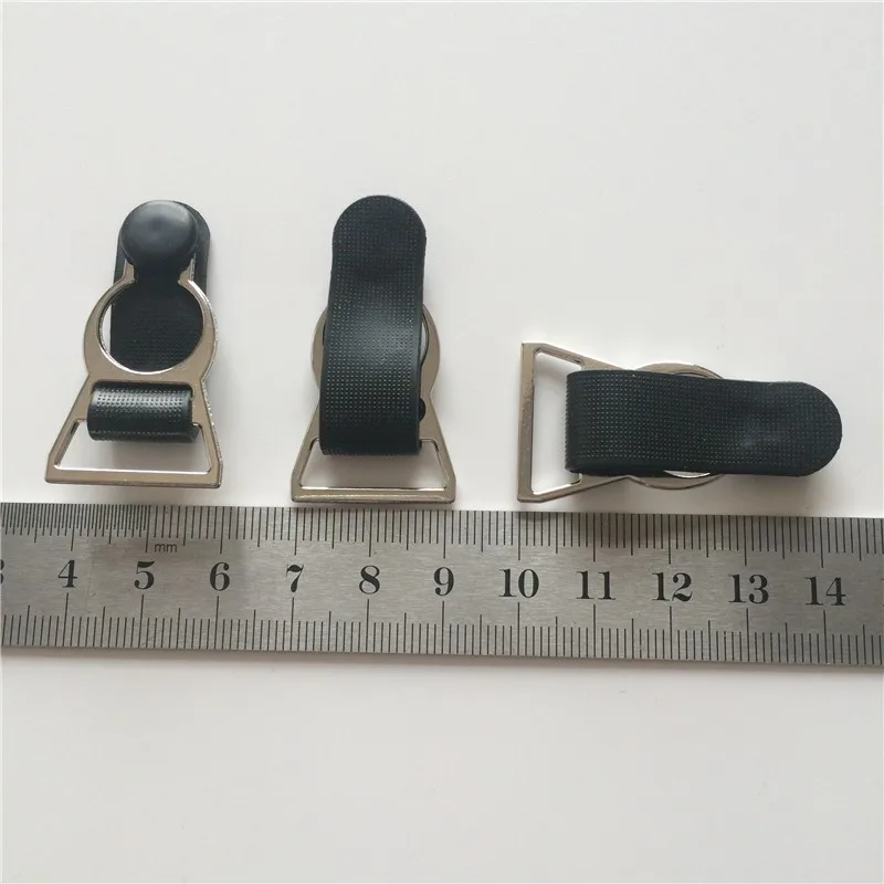 100 шт./упак. 20 мм подвязка clipSilver металл+ Черный ПП подвязка зажимы для одежды klip Одежда Аксессуары для шитья TQG511