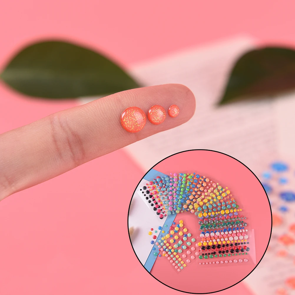 1Sheet Self Adhesive Enamel Dots Resin Sticker For Scrapbooking DIY