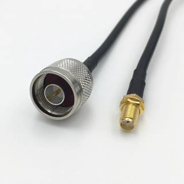 1Pcs N Type Male Jack to SMA Female Plug RF WIFI Antenna Pigtail Cable RG58 / LMR195 Connector 1M 2M 5M 10M 15M 20M 25M 30M