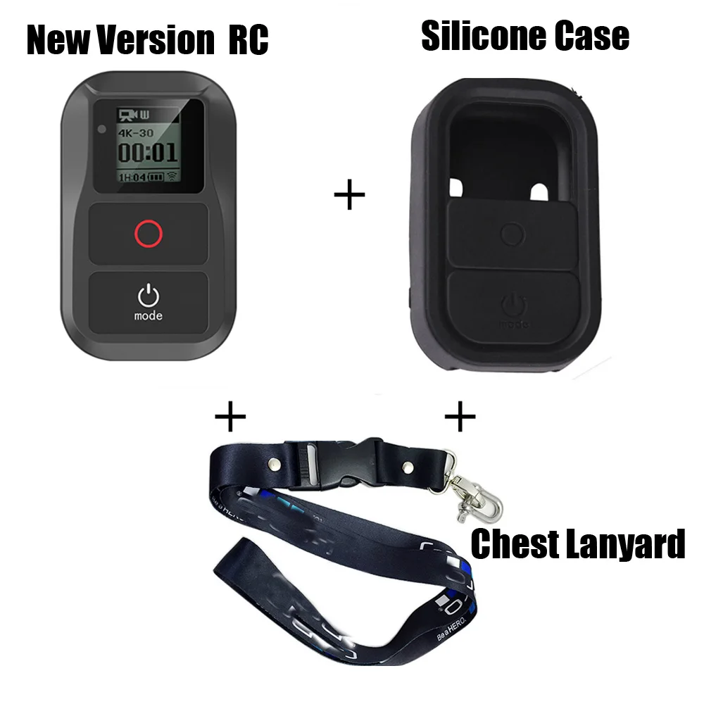 New Smart Waterproof WIFI Remote Control For GoPro Hero 8 7 6 5 4 3 Hero 4 5 Session + Remote Case Camera Wireless Accessories New Smart Waterproof WIFI Remote Control For GoPro Hero 8 7 6 5 4 3 Hero 4 5 Session + Remote Case Camera Wireless Accessories