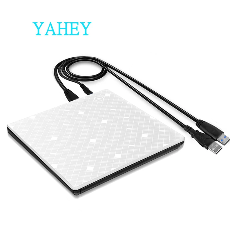 

External USB 2.0 Slim Optical Drive DVD-RW/CD-RW drive CD/DVD ROM Plaryer Recorder Portable Rewriter for Windows 7/8/10 MAC OS