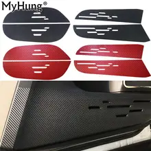 For Toyota RAV4 RAV-4 2013 2014 2015 Anti kick Car Door Film Interior Door Film Door Sticker Carbon Fiber Protection Film 4pcs