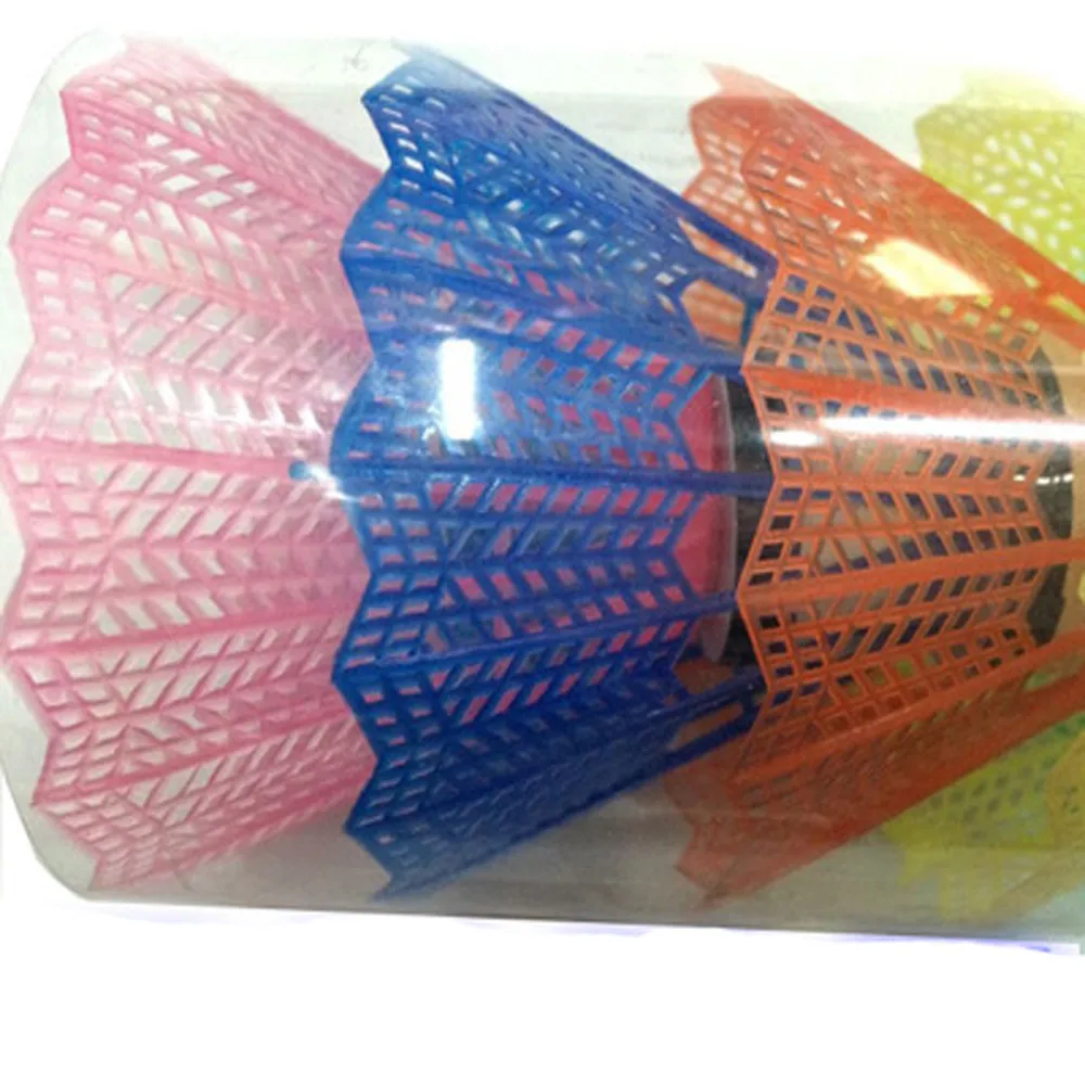 6 piezas ejercicio de entrenamiento de Nylon volantes Badminton juego deporte Multicolor