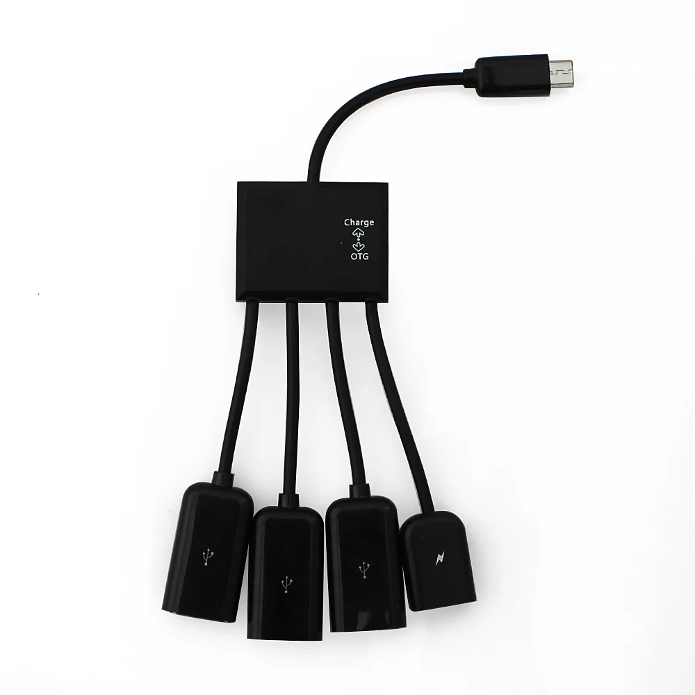 4 порта USB 2 0 портативный в 1 микро хост OTG кабель зарядный концентратор Шнур