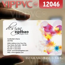 12046 визиток заказ-матовые лица прозрачная карта тонкий 0,36 мм