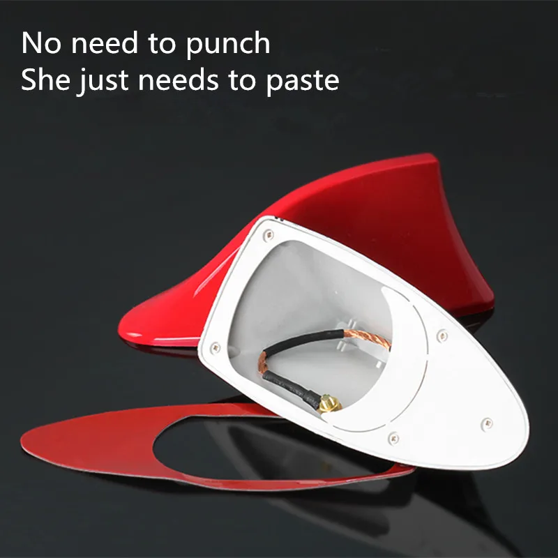 

1 pcs car roof shark fin radio signal antenna car styling for Renault clio megane 2 3 captur logan kadjar laguna 2 accessories